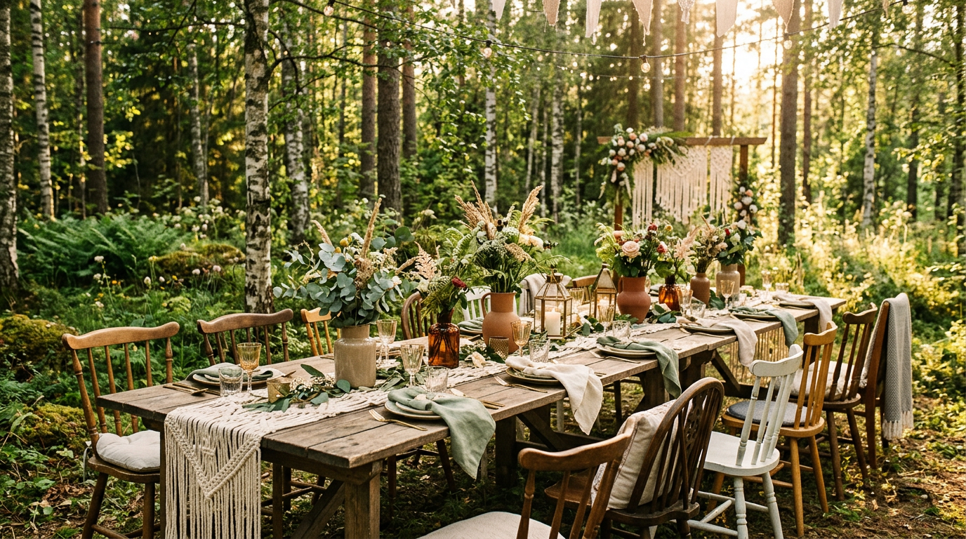 Boho-tyyliset häät